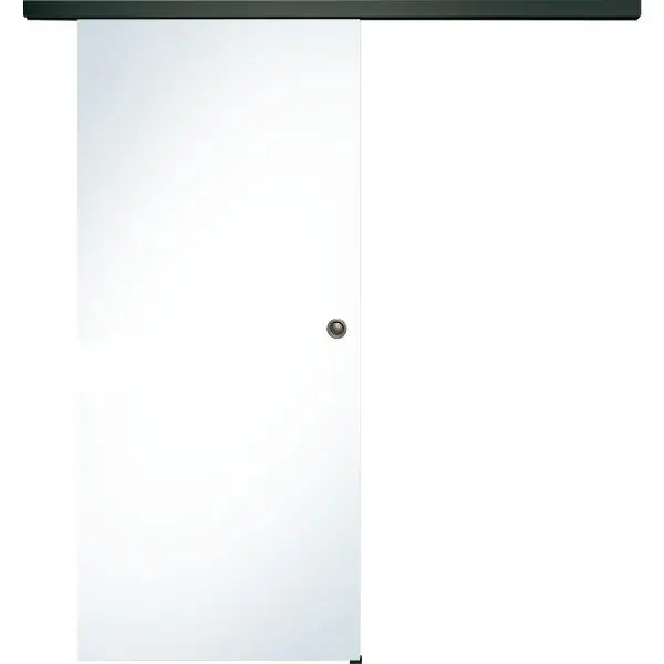 Poslední Šance Celoskleněné posuvné dveře sada čiré sklo, 920x2100 mm, posuvné kování černá