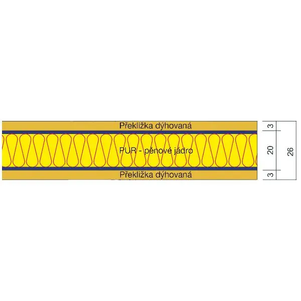 VARIOTEC sendvičová deska domovních dveří TBA 1070/2270/26 mm Zlevněný
