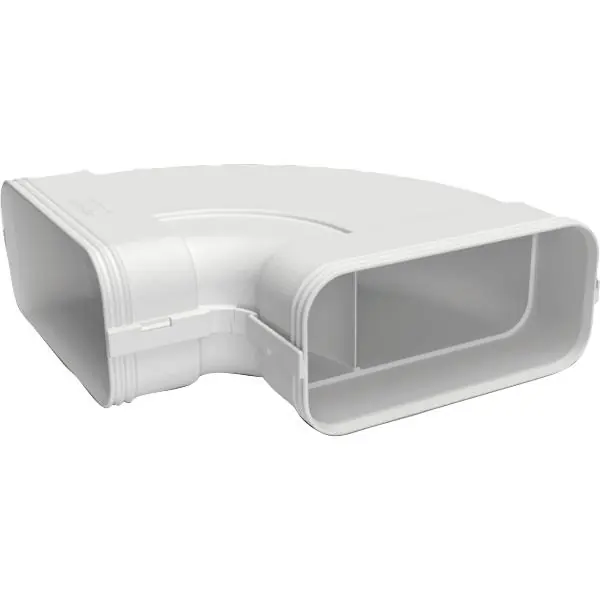 OPTIMAIRO plochý ohyb potrubí 90° horizontální 175 x 80 plast bílý Aktuální