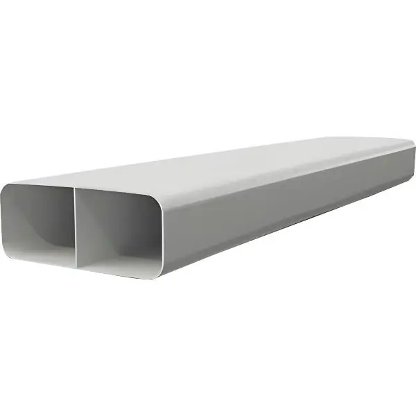 Časově Omezené OPTIMAIRO plochý kanál s příčkou 222 x 89 1000 mm plast bílý