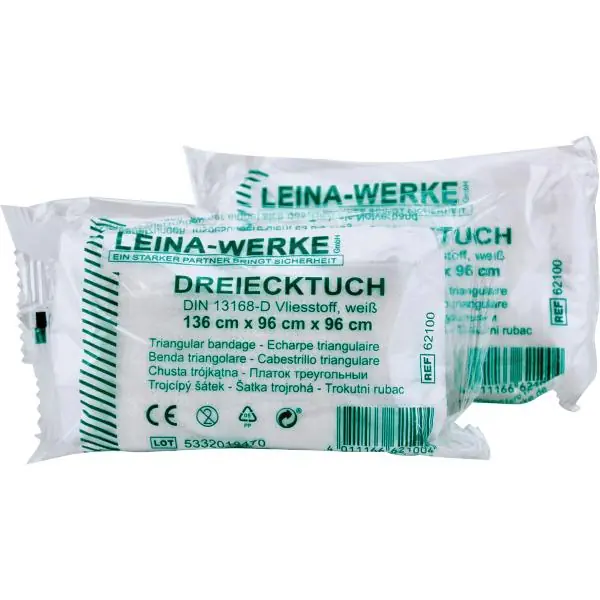 Originální LEINA Trojúhelníková tkanina DIN 13168-D