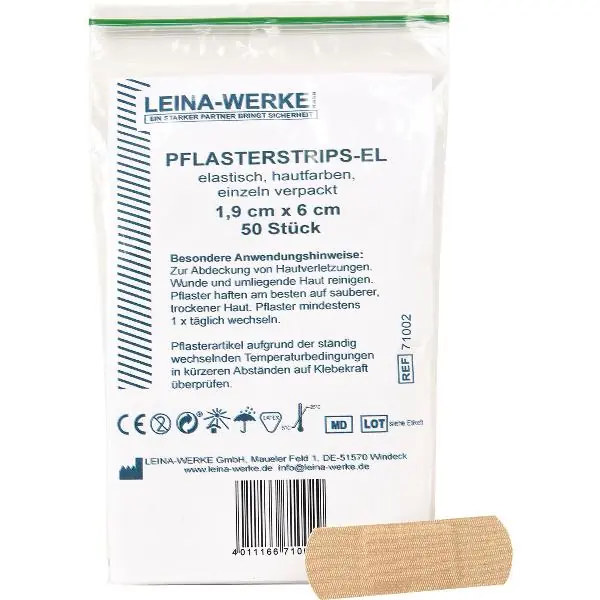 LEINA sádrové pásky elastické barvy v barvě kůže 1,9 cm x 6 cm Nová Kolekce