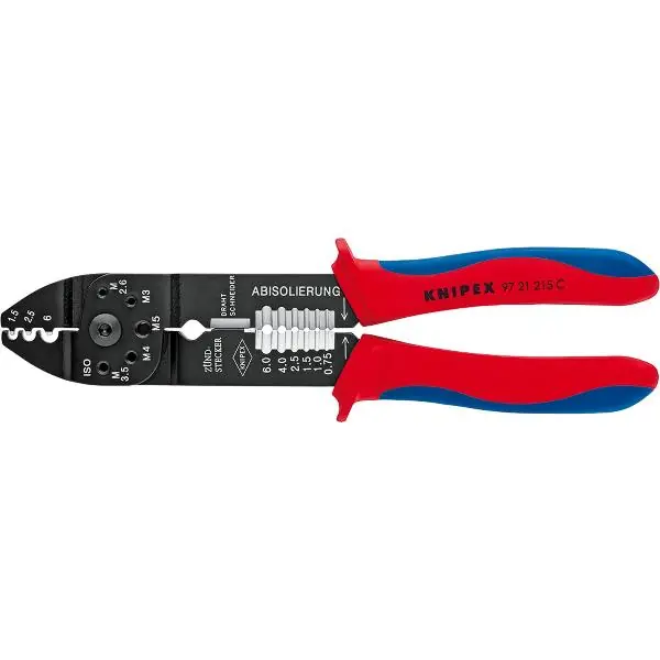 KNIPEX krimpovací kleště 9721C izol. kabelová oka/konektory 0,5-6mm², =230mm Akční Nabídka
