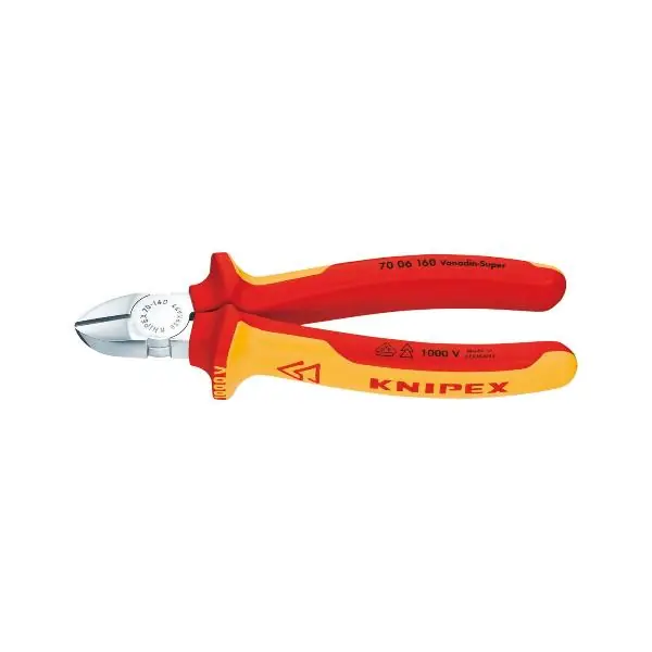 Oblíbený KNIPEX VDE-boční štípací kleště forma 0 DIN 5749 D 125mm