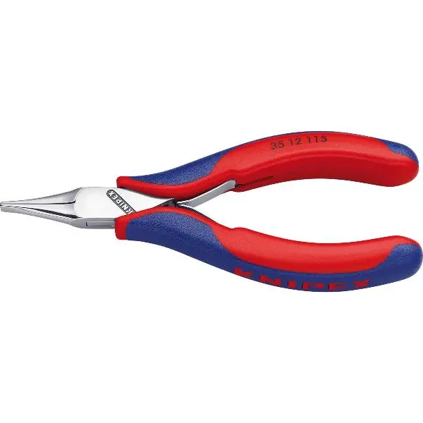 Nová Kolekce KNIPEX Elektronika uchopovací kleště 3512 DIN 9655 ploché čelisti, 2K, D=115 mm
