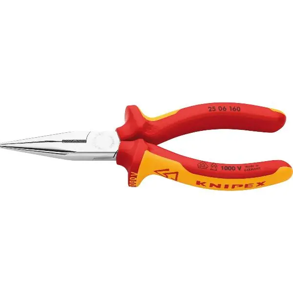 KNIPEX půlkulaté kleště rovné s břity DIN 5745 2K D160 mm Must-Have