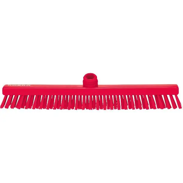 Kartáč na podlahu PBT červené barvy na středně tvrdé nečistoty 400 x 50 mm Expresní Doručení