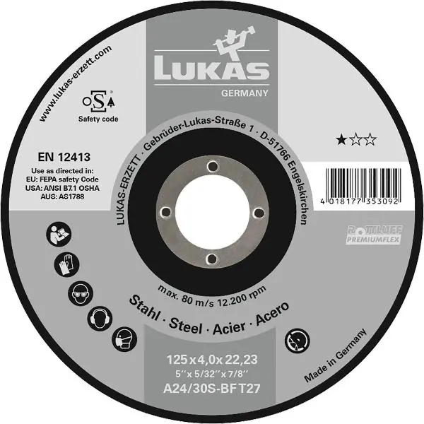LUKAS Hrubovací kotouč Premiumflex* 115 x 6 mm, tvar 27 Nejprodávanější