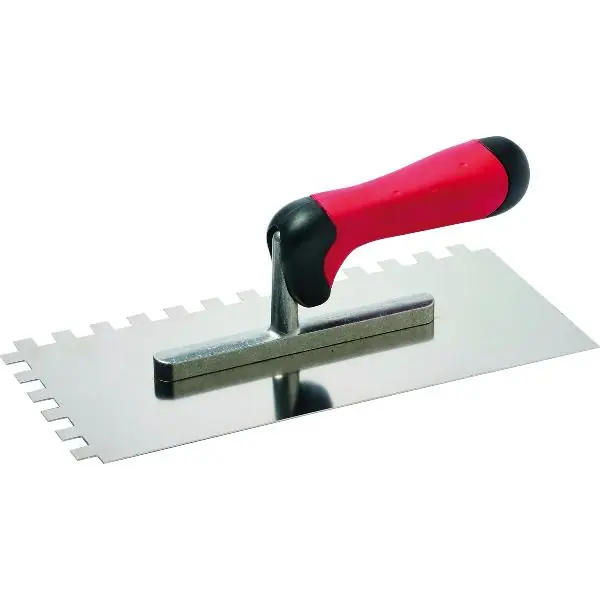 SCHULLER hladítko 2-K rukojeť 280 x 130mm Z6 x 6 nerezová ocel Novinka