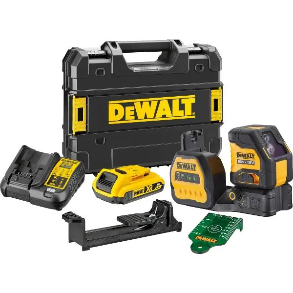 DEWALT aku křížový čárový laser zelený DCE088D1G18-QW 12/18 V / 2,0 Ah Odeslání Ihned