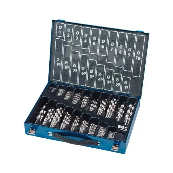 Super Cena BOHRCRAFT sada vrtáků DIN338 RN HSS vrtáky ø 1.0-10,0 mm 170dílná