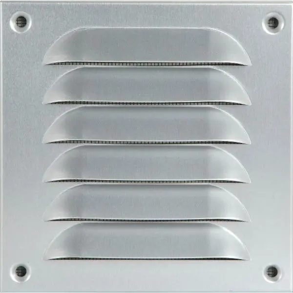 Sleva UPMANN ochranná mřížka šroubovací hranatá 140x140 mm hliník stříbrná