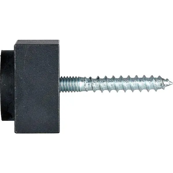 HALCÖ nástěnná dveřní zarážka 30 x 30 mm, ocel pozink černě pasivovaný Vrácení Zdarma