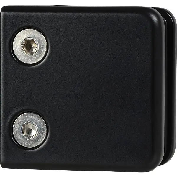 Speciální Cena CROSO sklo upínací kování pro čtyřhrannou trubku, 53x53x29mm, černá mat RAL9005