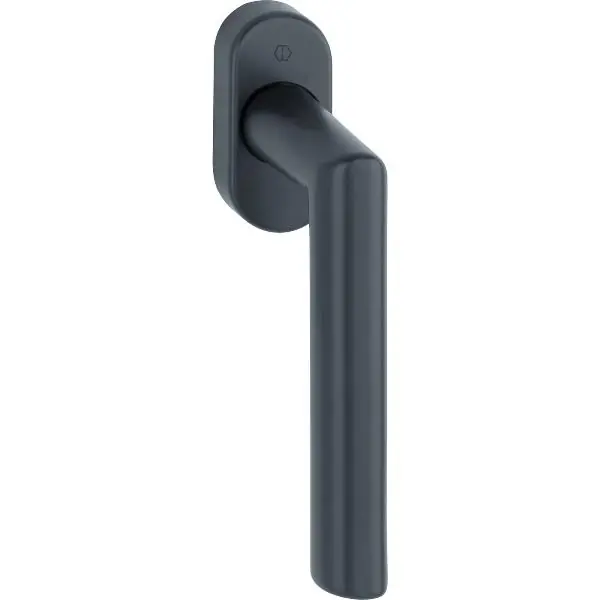 HOPPE okenní klika AMSTERDAM, čtyřhran 7 x 32 mm, nerez černý mat Ověřený