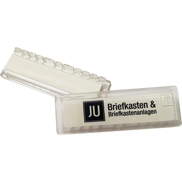 JU jmenovka 67 × 22 mm z plexiskla Víkendová Akce