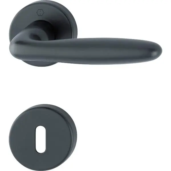Vrácení Zdarma HOPPE sada klik VERONA na rozetě BB, 37–42 mm, hliník černá mat