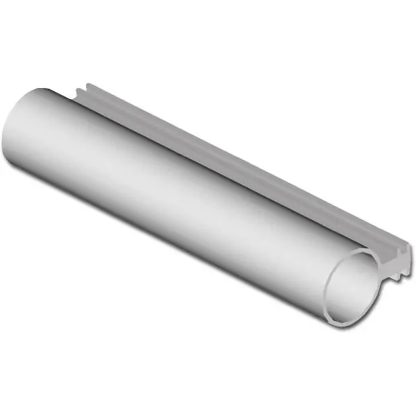 Výprodej Kruhový profil silikonový Isostar ø 8 mm, plast bílý