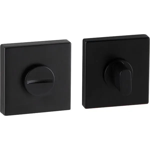MARCHESI WC rozeta, 52 x 52, výška 10 mm, Zamak černá matná Přímo Od Výrobce