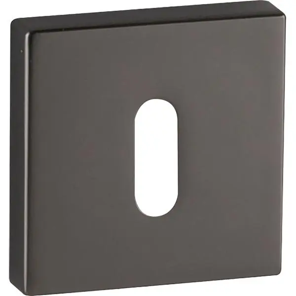 Časově Omezené MARCHESI klíčová rozeta OB, ø 52 mm, výška 10 mm, Zamak poniklovaná tmavý mat