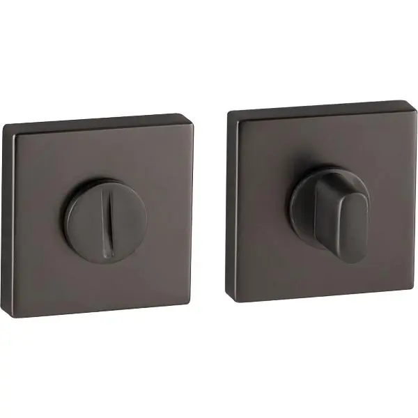 MARCHESI WC rozeta, 52 x 52, výška 10 mm, Zamak poniklovaná tmavý mat Expresní Doručení