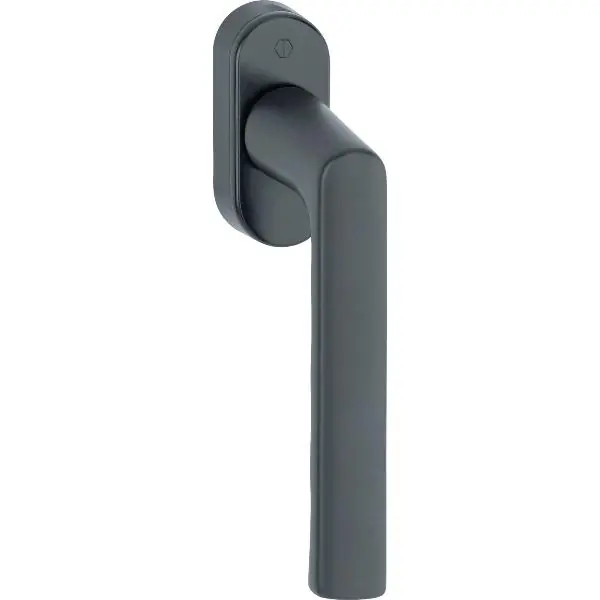 HOPPE Okenní klika HAMBURG, ČH 7x32–42 mm, hliník černý mat Rychlé Dodání