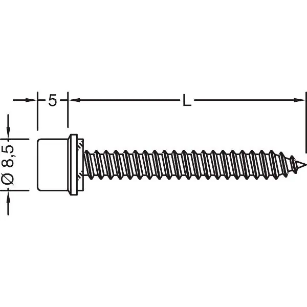 Kup Teď GUTMANN Samořezné šrouby s těsněním pro základní profil, 5,5x25 mm, nerez