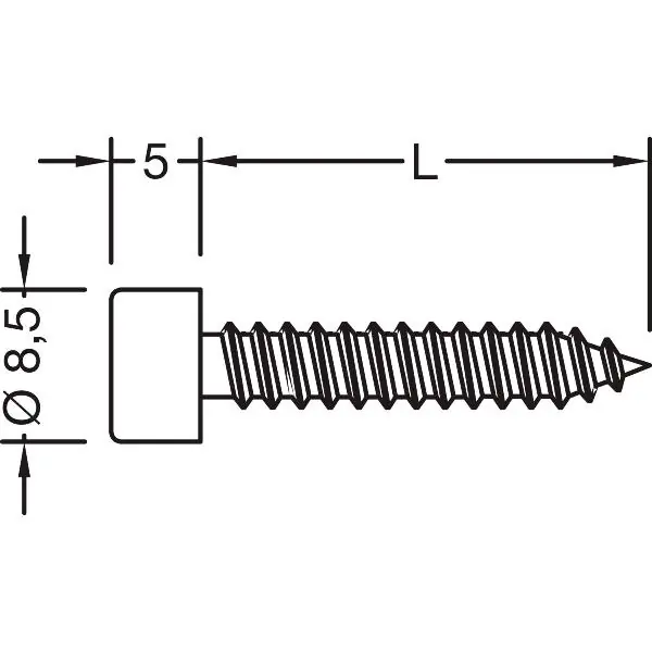 Akce GUTMANN Samořezné šrouby bez těsnění, 5,5 x 22 mm, nerez