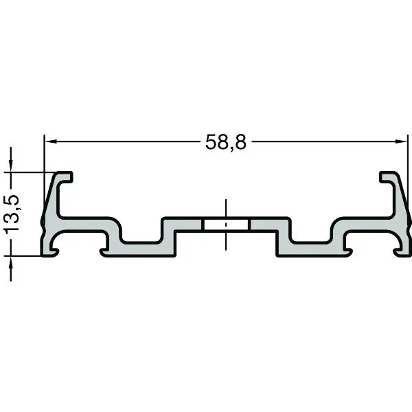Sezónní Sleva GUTMANN základní profi P 2011/64, D=6000 mm hliník bez povrchové úpravy