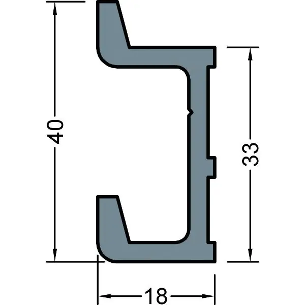 Držák okapového žlabu P2031, 200 mm, hliník surový Aktuální
