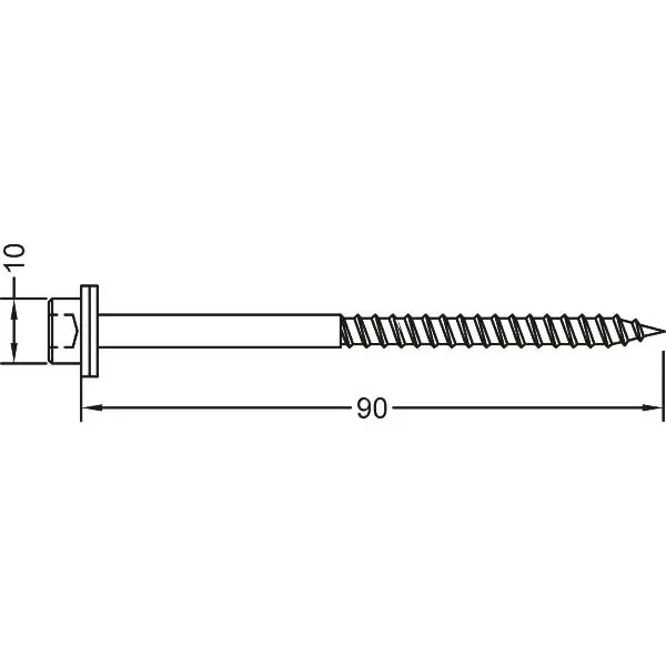 Autentický GUTMANN Šroub s podložkou PD/RD 5,0 x 90 mm, nerez A2