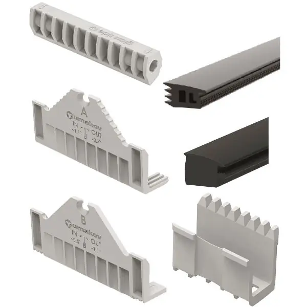 ECONOMY sada těsnění UNO FLEX, 2500 mm, tloušťka skla 16,79 mm, plast/guma Finální Výprodej