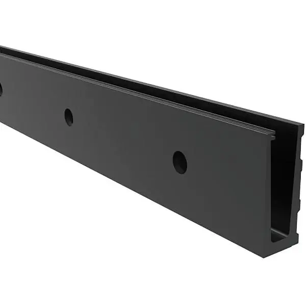 Pouze Dnes ECONOMY podlahový profil 0005 pro předsazenou montáž, 2500 mm,černý elox hliník
