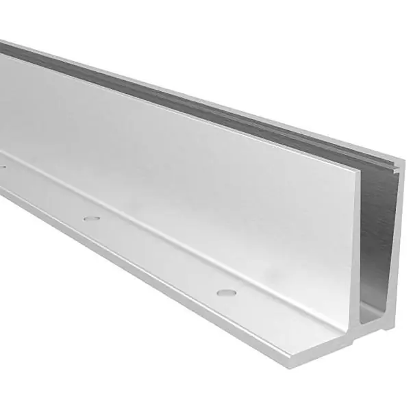 Podlahový profil ve tvaru F 0006 pro povrchovou montáž, 2500mm, stříbrný elox Top Prodej