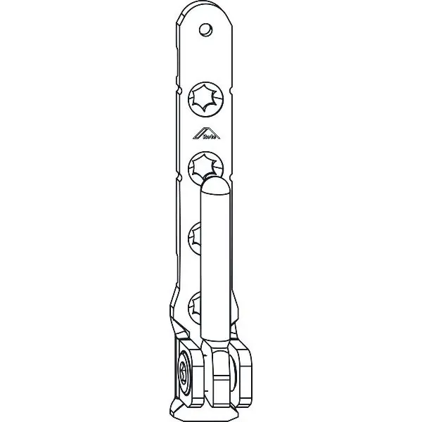 Akční Nabídka ROTO NX rohové ložisko P6/130 PVC nastavitel. s 2 závrt. čepy 6 mm 130 kg stříb.