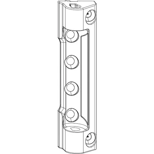 Originální ROTO NX ložisko nůžek P6/150 Standard PVC s 2 závrt. čepy 6 mm 150 kg stříb.