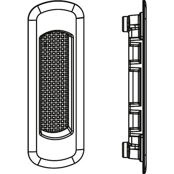 MACO HS úchytková mušle krátká 110 x 36 mm, h=9 mm, hliník stříbrný (369773) Nakupujte Hned