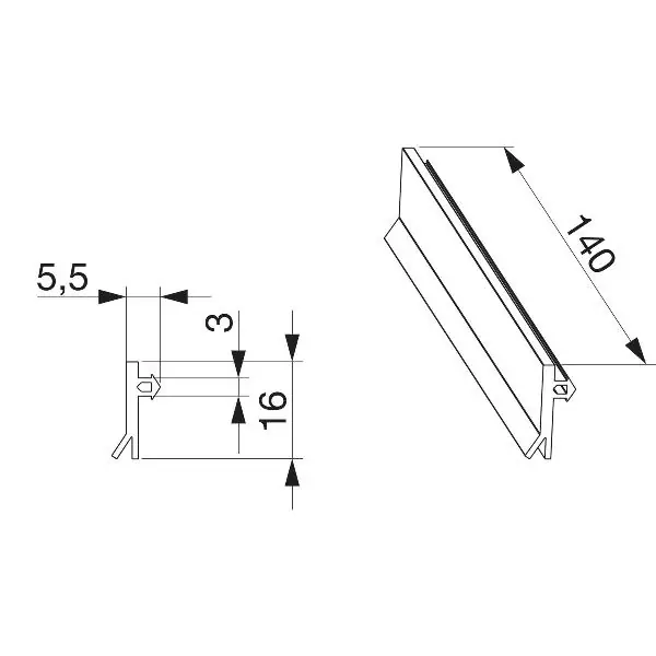 MACO MULTI-VENT křídl. těsnění, Š drážky 2,5-3,5 mm, D 140 mm sv. šedá (468840) Expresní Doručení