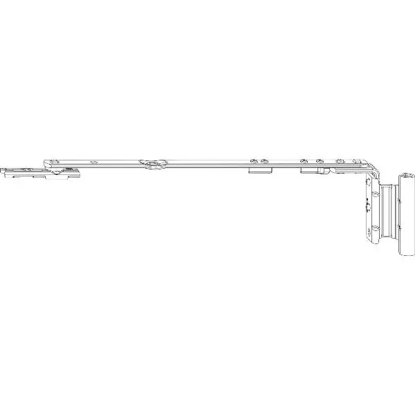 Sleva ROTO NX raménko nůžek P TiltFirst 12/20-13 vel.250 FFB 411-600 mm stříbrný pravý