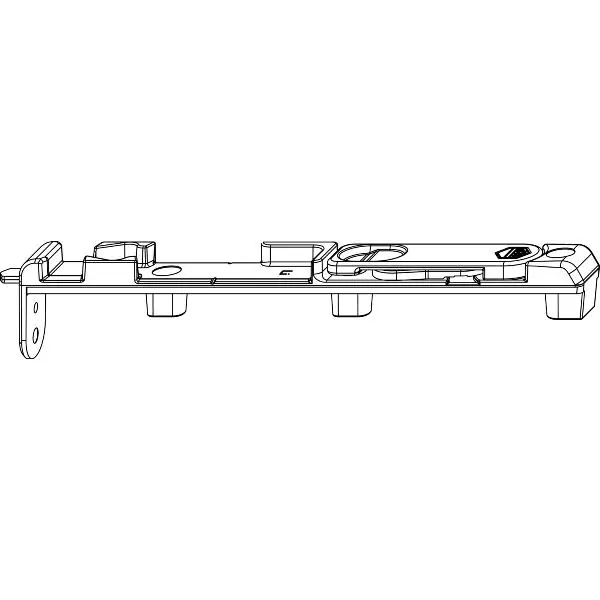 Značkový MACO MM hran. zástrč spodní levá, pro skl.čep KS, délka 170mm, stříbrná(214446)