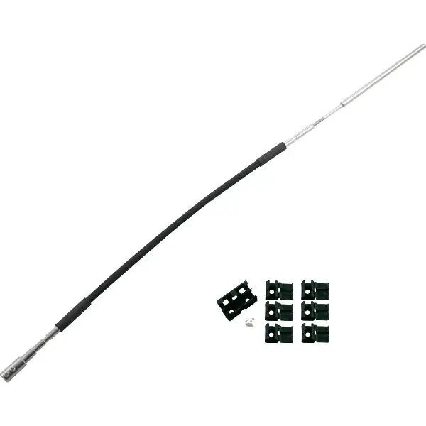Autentický HAUTAU FL 190 flexibilní převod pro kulatá a oblouková okna, 1000 mm, černý