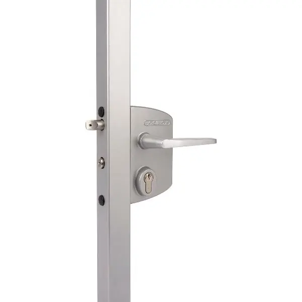 Nízká Cena Sada zámku pro mříž.bránu LAKQ4040 U2L, PZW, pro čtverc. trubku, hliník RAL 6005
