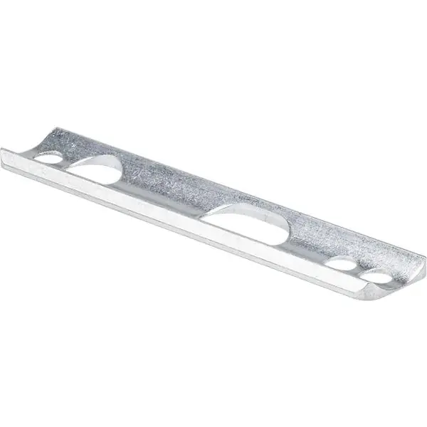 Sezónní Sleva Vyrovnávací deska 3019LA pro kulatou trubku ø 42 mm, 160 x 30 x 1 mm, hliník
