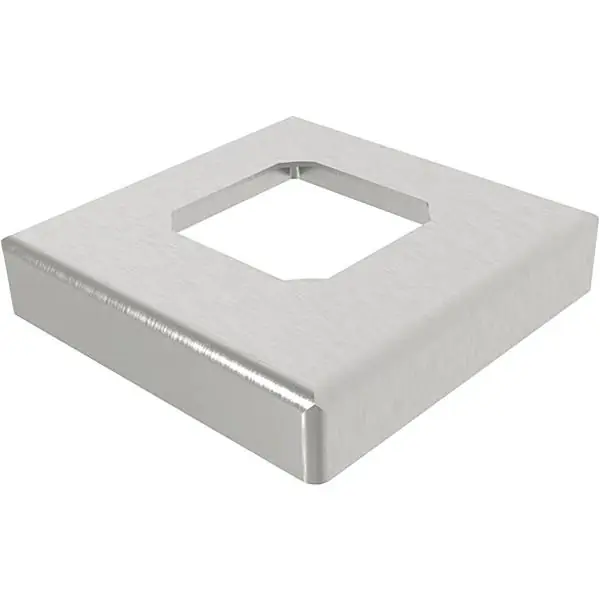 ECONOMY krytka pro podlahovou kotvu / držák pro sklo, 108 x 108 mm, nerez V4A Jen Po Omezenou Doba