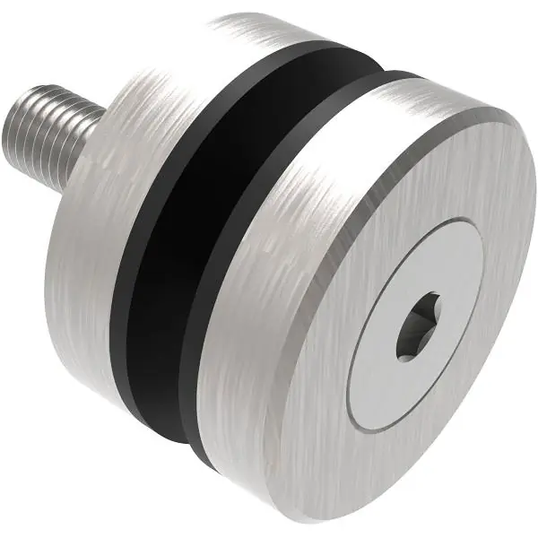Jen Po Omezenou Doba Bodový držák skla pro 8-18 mm sklo, viditelně přišroubovaný, ø 40 mm, nerez V2A