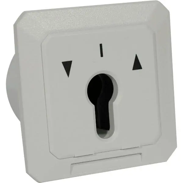 Klíčový spínač PZ, ST-KCB200, trvalý nebo pulzní kontakt, 85x85x60 mm, stříbrný Speciální Cena