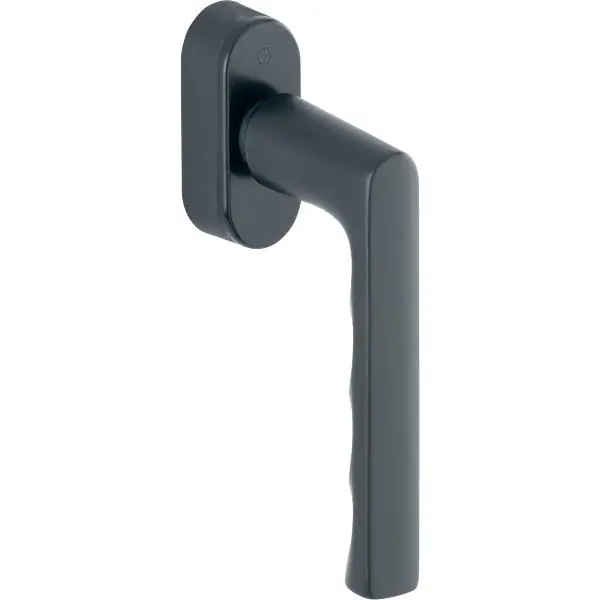 HOPPE okenní klika HAMBURG SecuForte, čtyřhran 32-42mm, 45°, černá mat Nakupujte Hned
