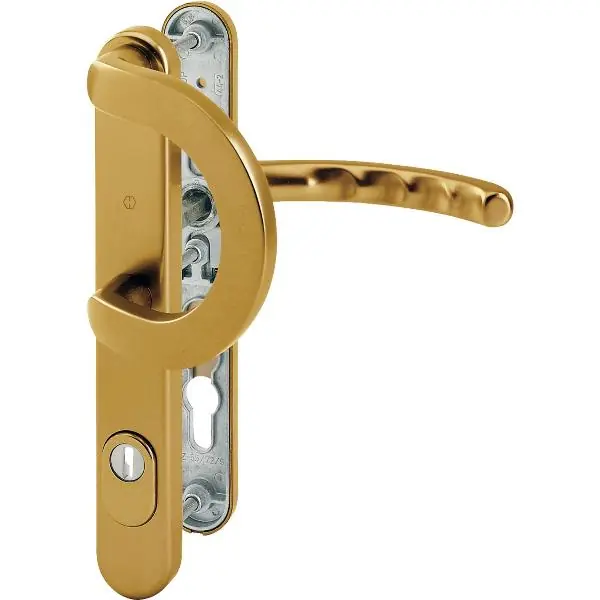 Výhodná Nabídka Sada klika-obloukové madlo LUXEMBOURG+překrytí vložky PZ 92 mm, F4 bronz