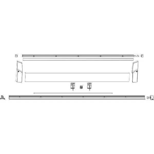 Dokud Zásoby Vydrží MACO SKB-Z/PAS sada profilů vel.6, FFB 1651-2000mm, 4130mm, stříbrná 466057
