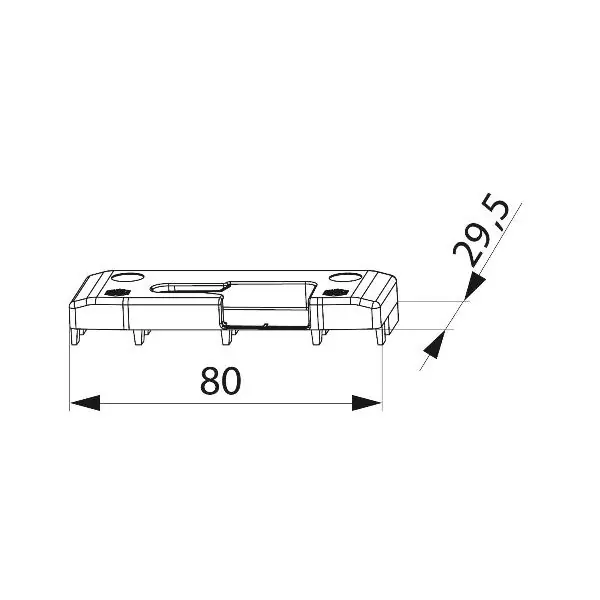 MACO i.S. uzávěr pro Aluplast - 1 mm, levý, stříbrná barva (354999) Sleva